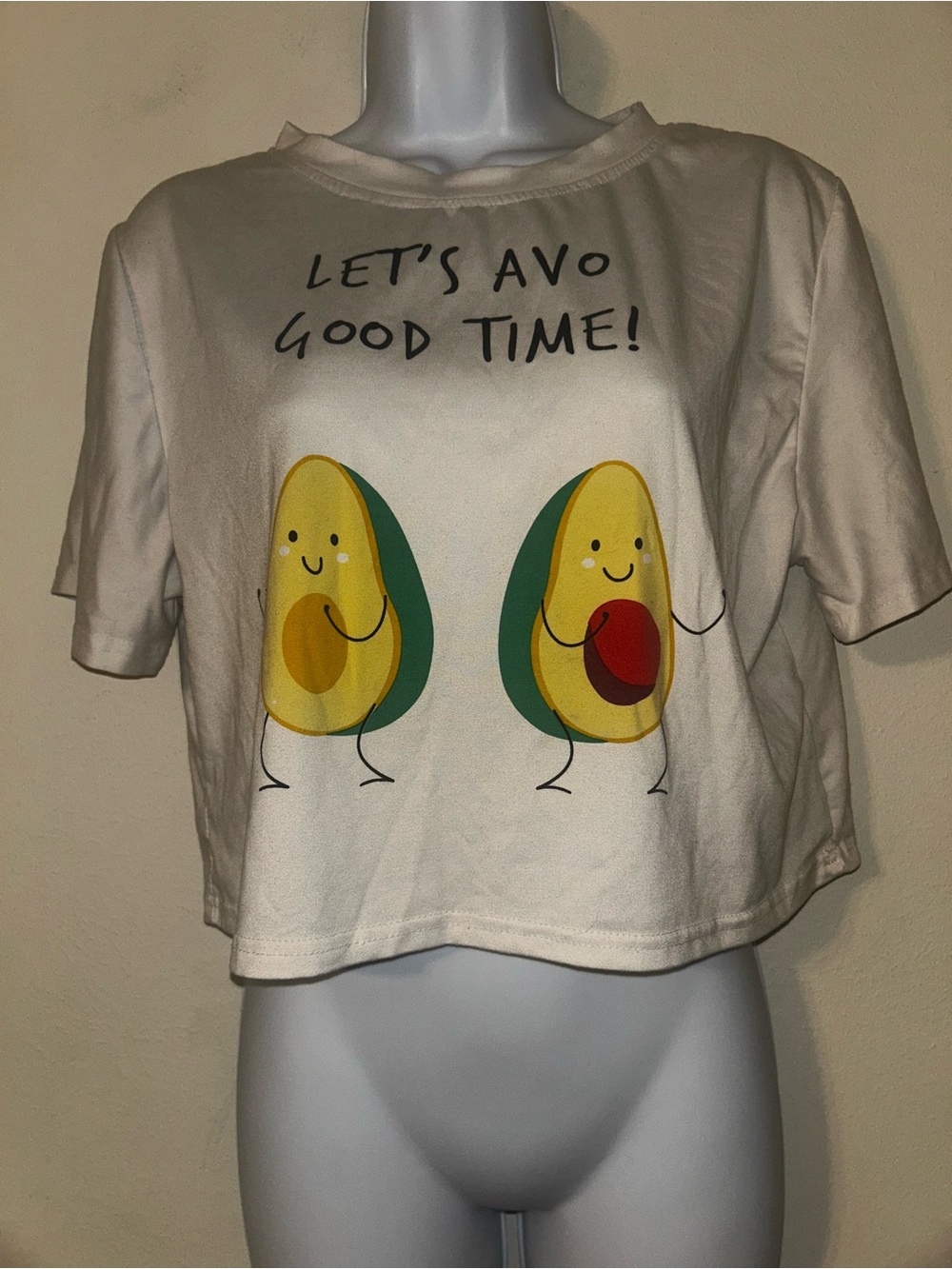 SHEIN Let’s Avo Good Time Avocado Cropped T-Shirt